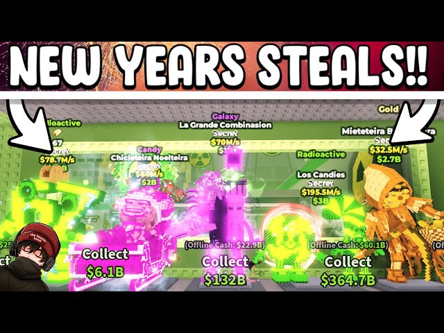 I STOLE CRAZY LOOT DURING NEW YEARS ADMIN ABUSE USING "BEANIE METHOD PRO™️" | STEAL A BRAINROT