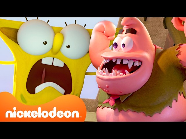 SpongeBob's Craziest Cabin Moments at Kamp Koral ⛺️ w/ Sandy | 1 Hour | Nicktoons