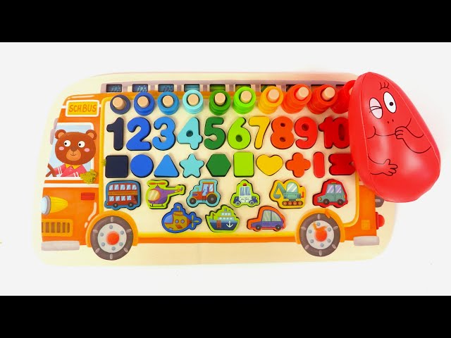 Apprendre avec Barbabapa  les chiffres et couleurs