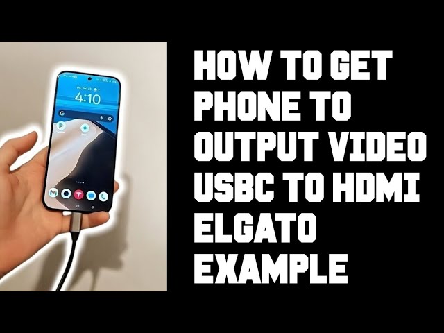 Video Output Not Working Android Phone USB-C to HDMI: Elgato How To Fix Video Output Phone Mirror