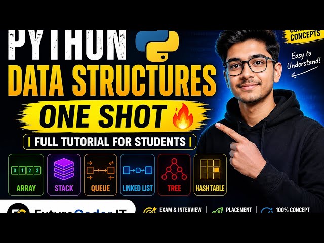 Data Structures Using Python 📘 | Coding Interview Basics for Beginners ! FutureCoder IT 