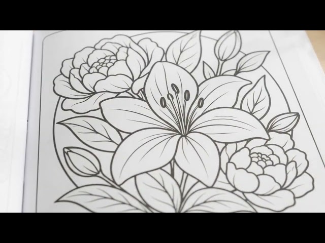 Bloom & Color – A Coloring Book for Teens & Adults