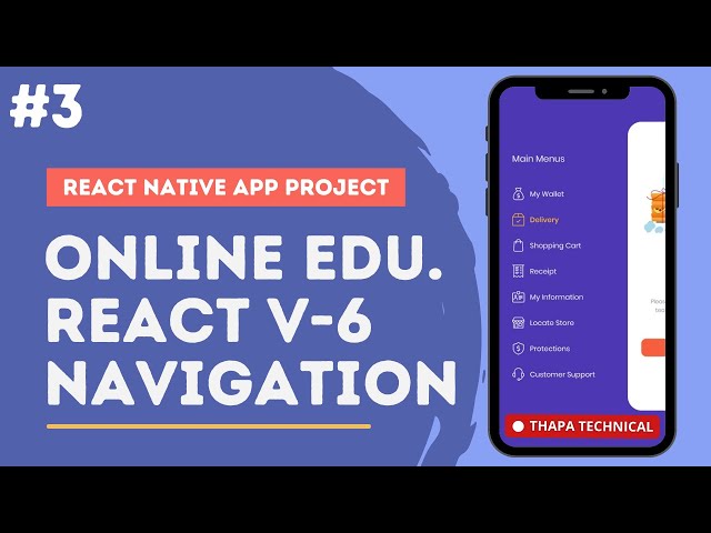 Implement React Navigation v-6 in React Native Project in Hindi #34 | P-3