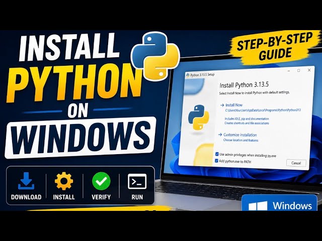How to Install Python on Windows 11/10 | Latest Python Setup for Beginners | Telugu