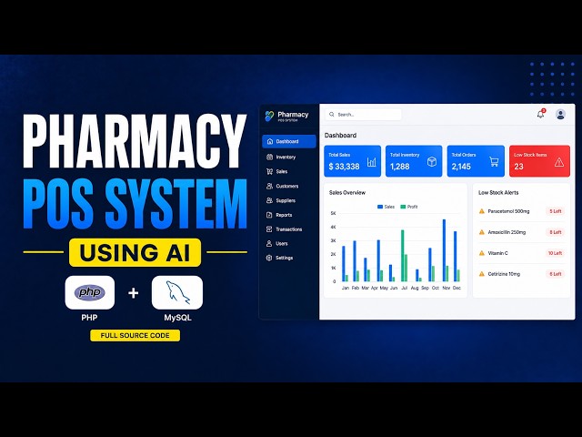 Pharmacy Management System - PHP POS Software with Source Code | ChatGPT AI