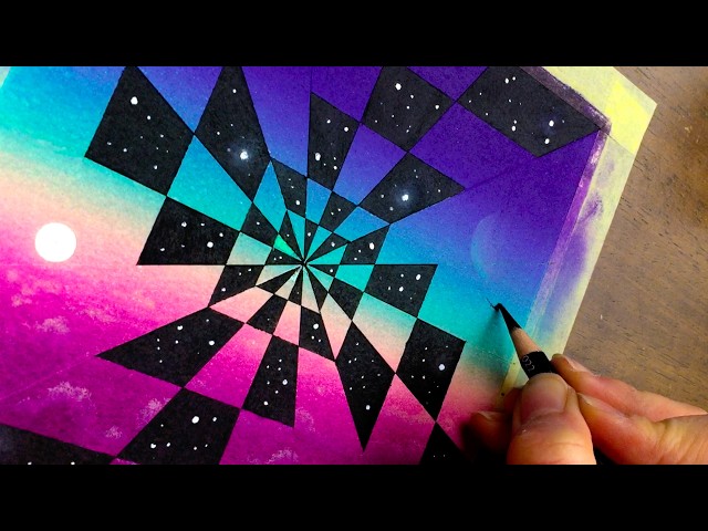 An ultra-satisfying infinity illusion ♟️✨ Drawing tutorial!