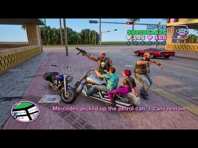 Tommy And Mercedes Were Trapped By Bikers (GTA Vice City MOD)