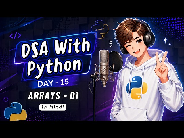 DSA with Python Day 15 | Arrays in Python from Scratch 🧠 | Array vs List and DSA Basics