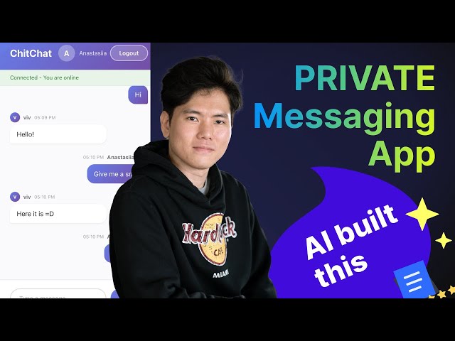 Build a Private Messaging App with AI (No Backend, No Frameworks)