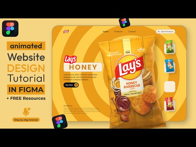 Animated Figma Website Design || FREE Resources || DVxUI