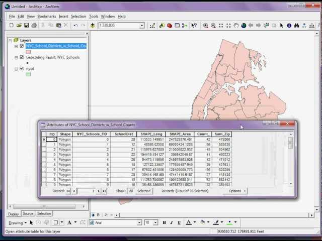 GIS Tutorial: How to perform a spatial join in ArcMap