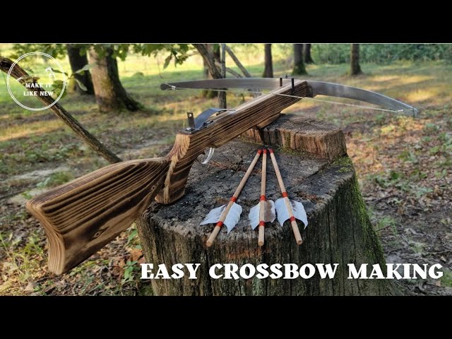 How to Easily Make a Powerful Crossbow From an Old Saw