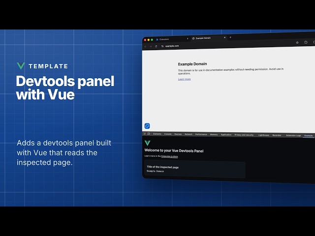 Devtools Vue template for browser extensions