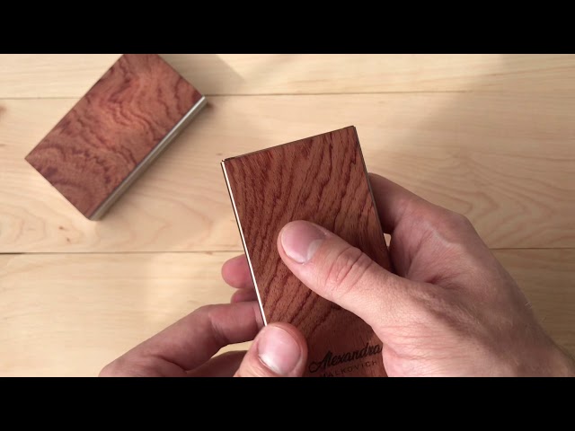 Wood Cigarette Case DIY review. (Cigarette holder)