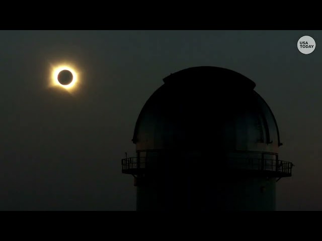 Totality reached! Watch the 2026 solar eclipse cast an observatory into darkness in Spain