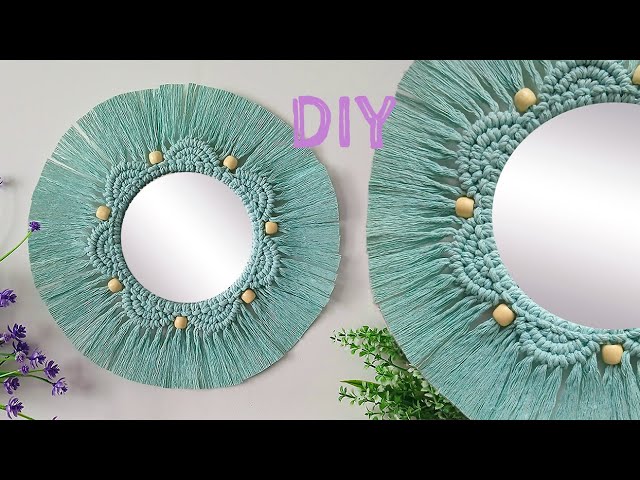 EASY AND QUICK MACRAME MIRROR | DIY EASY AND QUICK MACRAME MIRROR