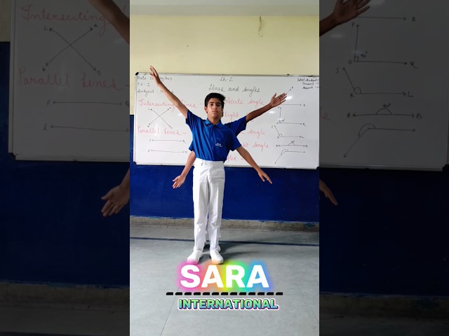 lines & angles 📐 activity | Maths learning #study #class6maths #class6 #linesandangle  #ytshorts