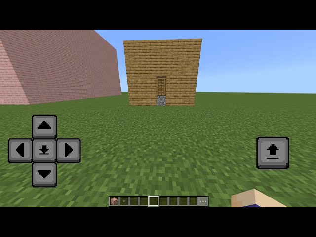House or box With a command block in minecraft, no doors, no stairs, no windows.