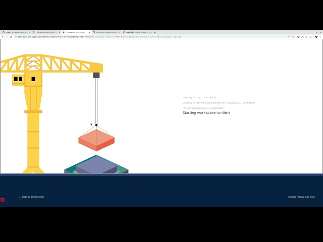 CodeReady Workspaces demo: Quarkus, NodeJS, and MongoDB