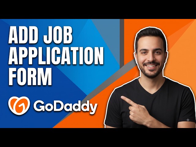 How To Add Job Application Form To GoDaddy Website (Easy Guide)