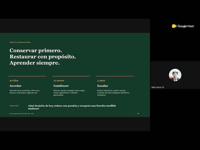 CURSO MODULAR: *CONSERVACIÓN Y RESTAURACIÓN DE ECOSISTEMAS