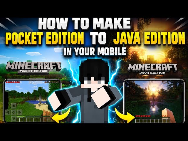 How to make pocket edition to Java edition in your mobile ✅⚡💯