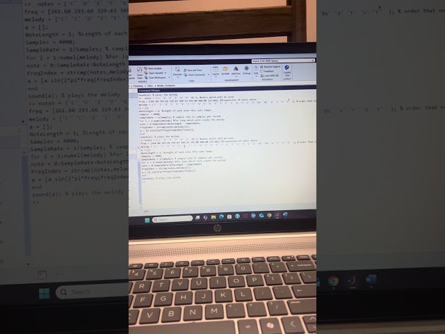Making music in MatLab, "Happy Birthday" in key of C