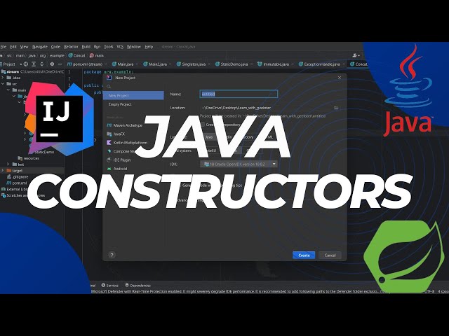 Constructors in Java | Types of Constructors in Java | Java tutorial
