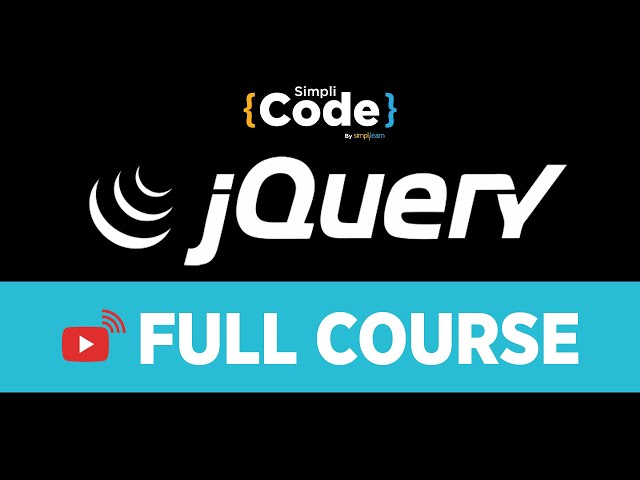 jQuery Full Course | jQuery Tutorial For Beginners | jQuery Tutorial | jQuery Course | SimpliCode