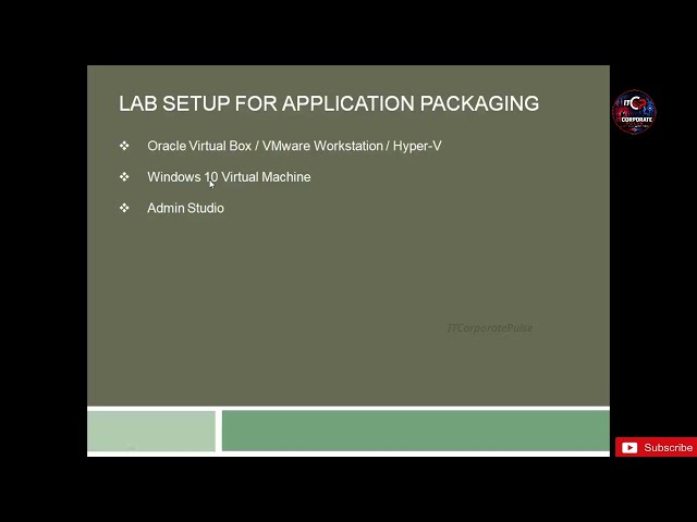 Tutorial-1 Download All Applications Required For Application Packaging Lab Environment