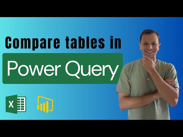 Compare tables using Power Query Editor in Power BI or Excel