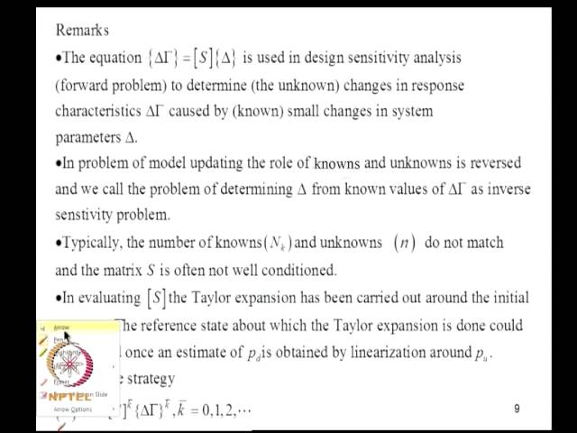 Inverse response sensitivity analysis