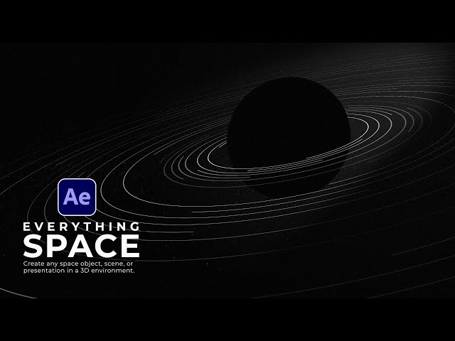 Create Space 3D Motion Graphics Animation in After Effects