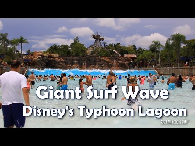 [HD] Giant Tidal Wave at Disney's Typhoon Lagoon - America's Largest Wave Pool