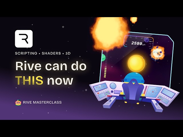 Rive Scripting + Shaders + 3D: A Full Space Game in One File