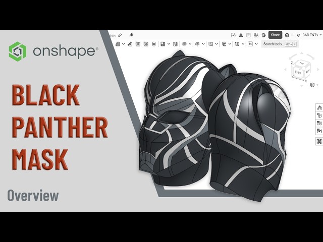 Create Your Own Black Panther Mask Using Onshape