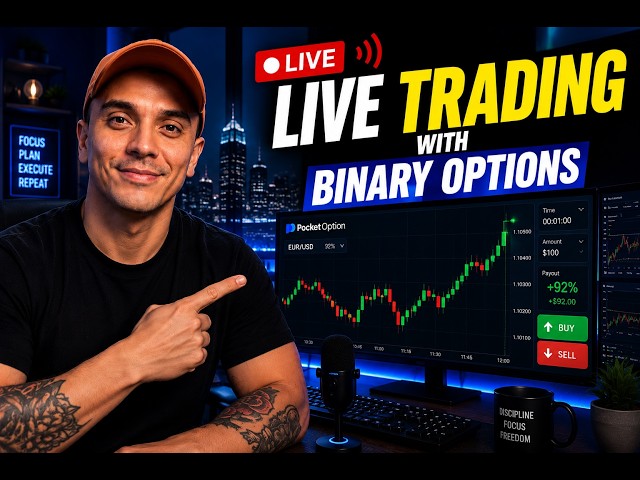 Live TRADING SESSION WITH BINARY OPTIONS