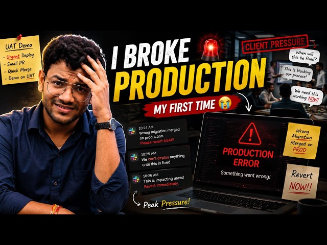 I Broke Production on My First Job… And I Panicked 💀