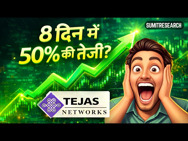 8 दिन में 50% की तेजी? Daily Update | SumitResearch | Stock Market | Tejas Networks