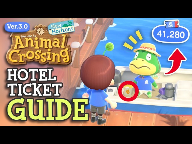 Hotel Ticket GUIDE, Tips & Tricks - ACNH 3.0