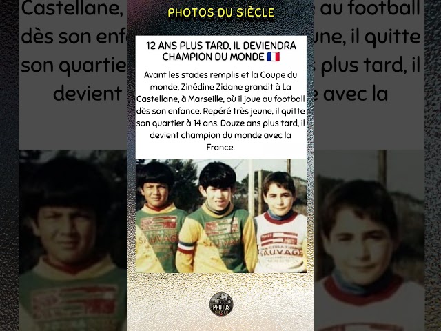 Avant la Coupe du monde 1998, Zidane était ce gamin de La Castellane ⚽❤️