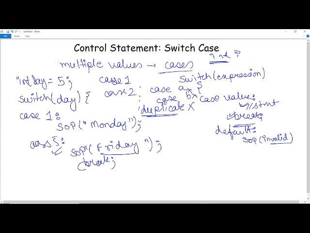 How to use Switch Case statement in Java |What is a Switch Case In Java | Java switch Case Examples
