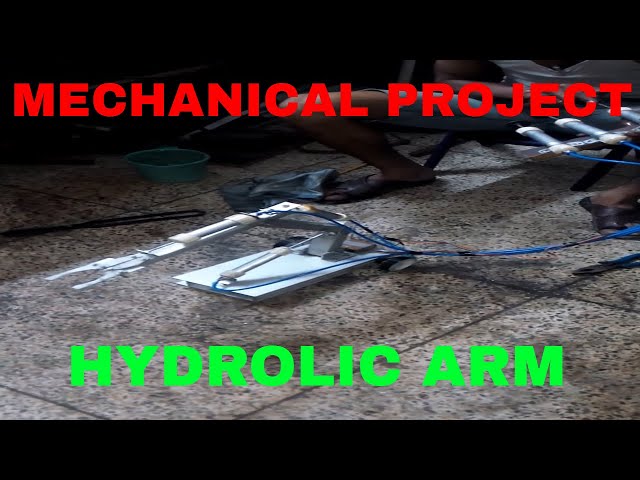 HYDROLIC ROBOTIC ARM MECHANICAL PROJECT FOR BTECH DIPLOMA