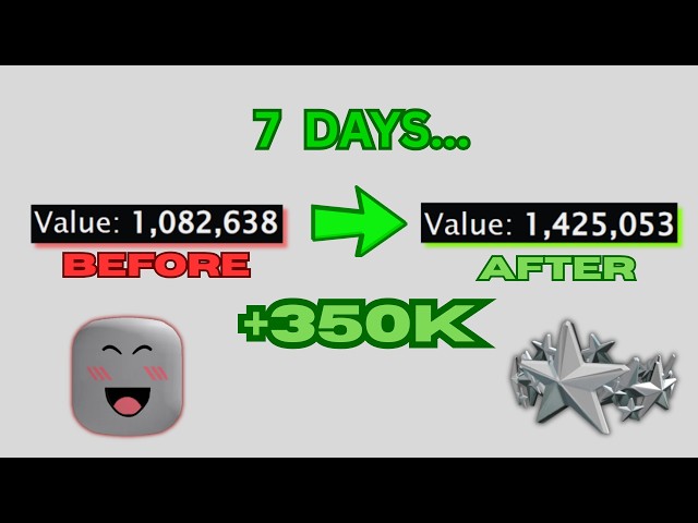 I Made 350K VALUE in Just ONE WEEK… (Roblox Trading)