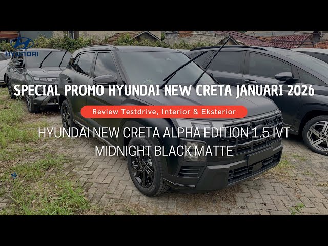 Special Promo Hyundai New Creta 2026 | Hyundai New Creta Alpha Edition | Midnight Black Matte