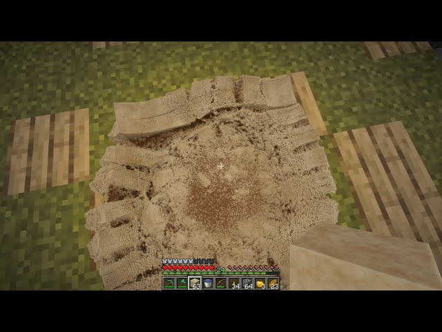 Realistic sand physics in Minecraft