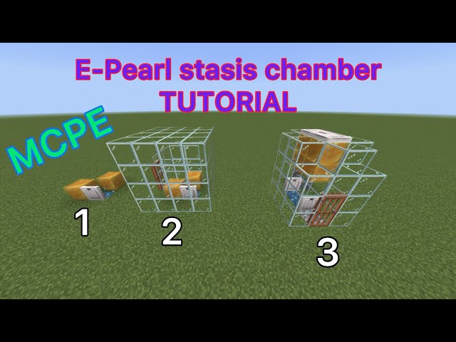 Minecraft bedrock edition ender pearl stasis chamber tutorial! (Three different kinds)