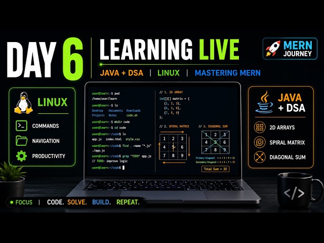 Becoming a better DEVELOPER Live | Day 6