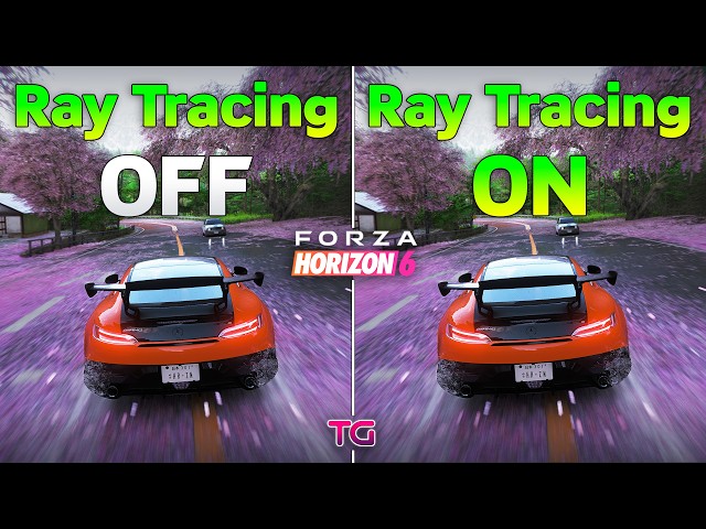Forza Horizon 6 : Ray Tracing ON vs OFF - Graphics & FPS Comparison