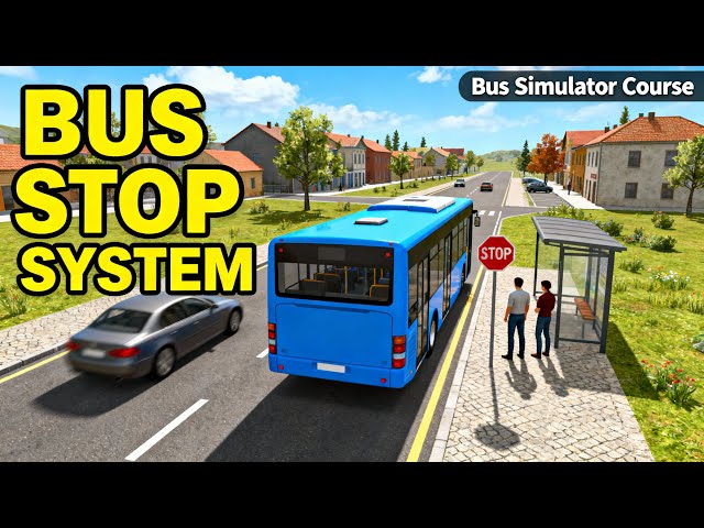 Unity Bus Simulator Course | Bus Stop System Added!
